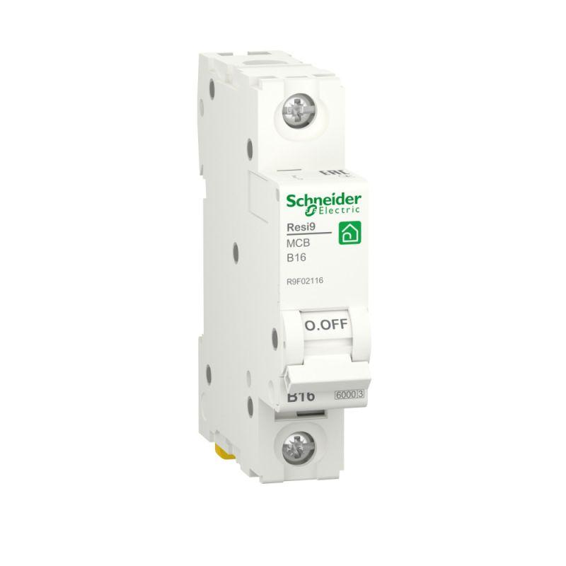 Автоматический выключатель Schneider Electric 1п B 16А Resi9 6000А  R9F02116