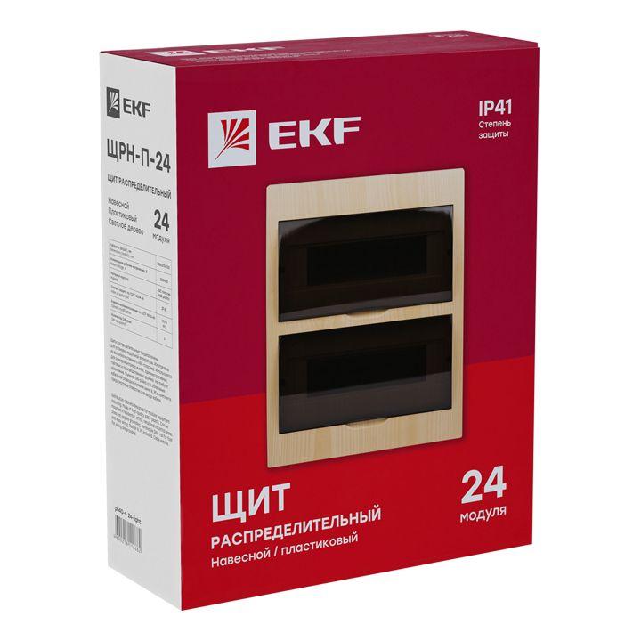 Щит ЩРН-П-24 IP41 светлое дерево PROxima EKF pb40-n-24-light