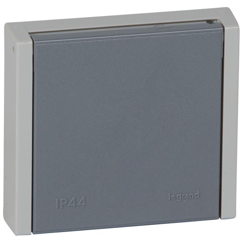 Розетка 1-м СП Plexo 20А IP44 P+N+E сер. Leg 055708