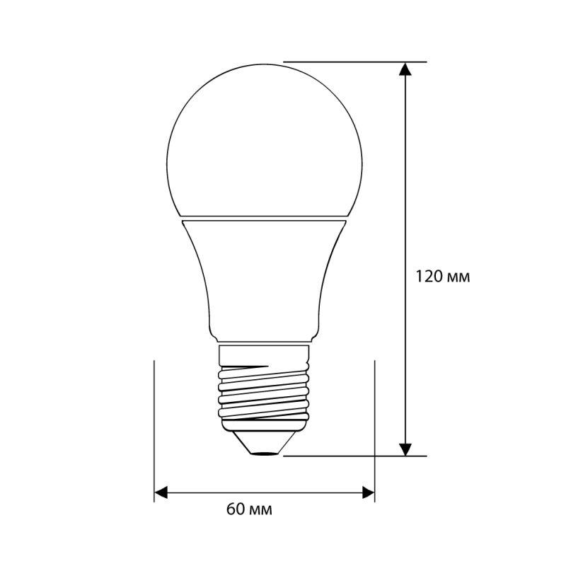 Лампа светодиодная LED13-A60/830/E27 13Вт грушевидная 3000К тепл. бел. E27 1045лм 220-240В Camelion 12045