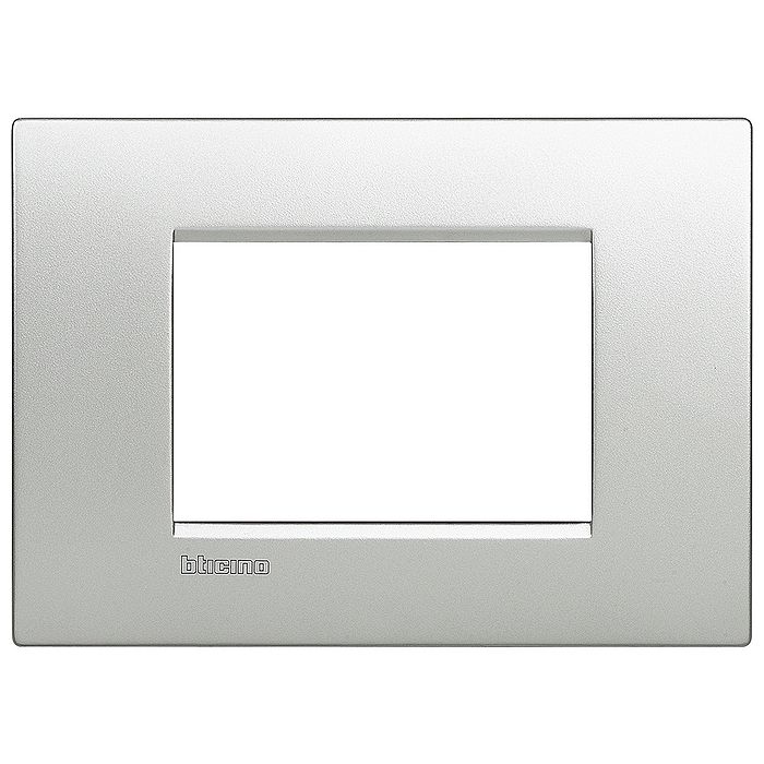 Рамка 3 модуля BTicino LIVING LIGHT, алюминий, LNC4803TE